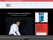 Tablet Screenshot of mariaisabeliglesias.com